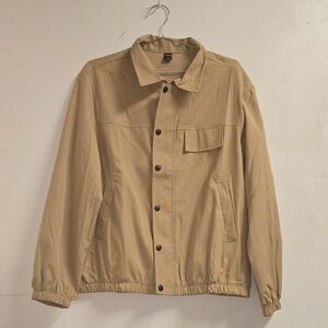 SHEIN Men's Beige Shirt Jacket
